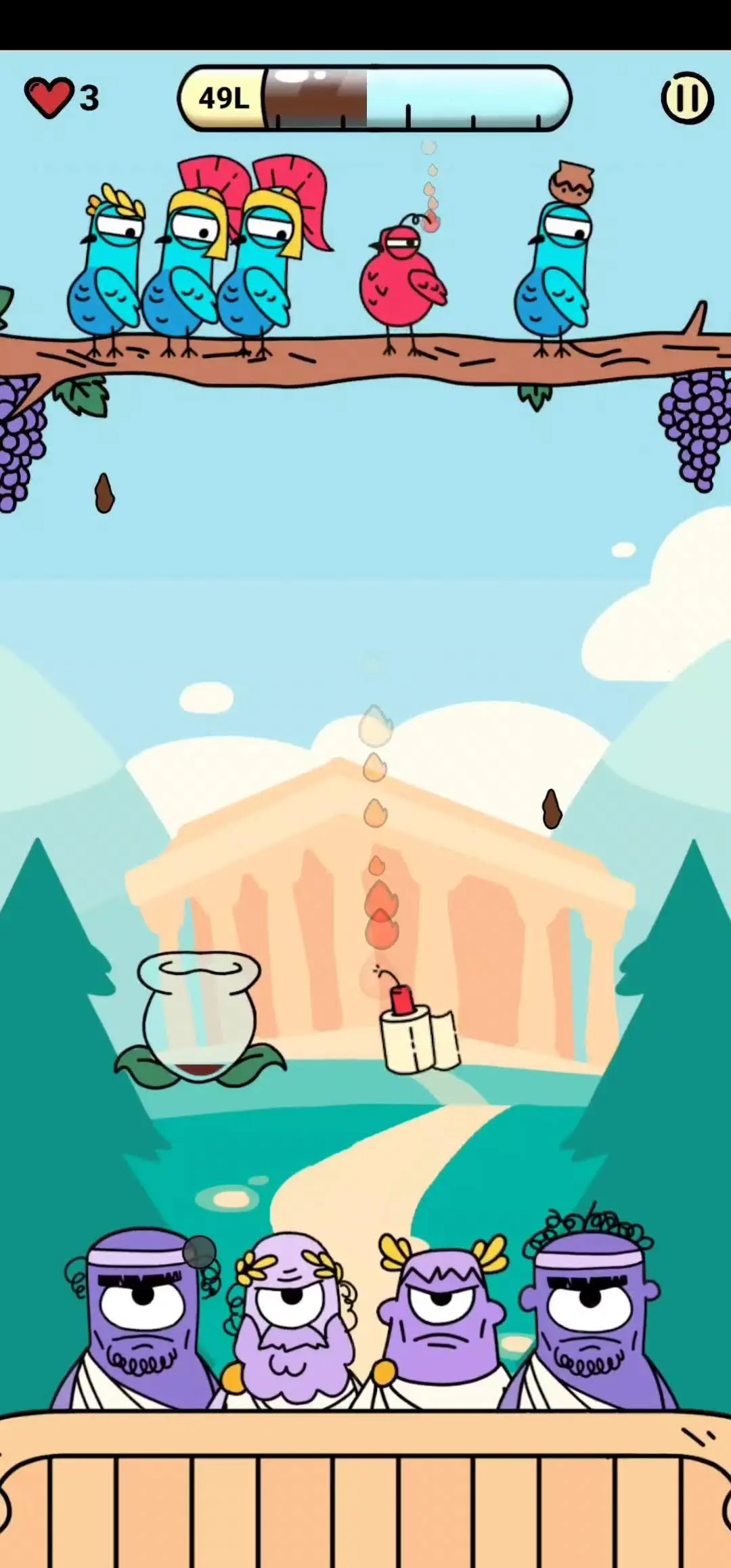 PooMaster core gameplay — swiping the bucket to catch drops